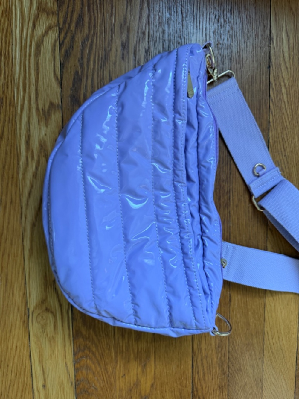 Citymouse Purple Puffy Crossbody Diaper Bag - Picture 5 of 8